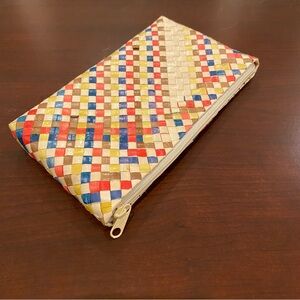 Colorful Woven Clutch